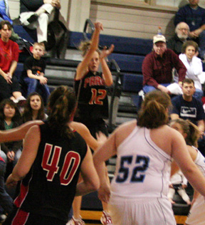 NaTosha Schaeffer puts up a shot against Grangeville.