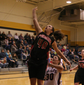 Kaylee Uhlenkott scored 12 of her 23 points in the second quarter as Prairie shook off a nearly scoreless first quarter to win.