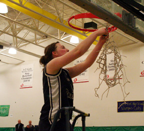 Summit's only senior, Kim Frei, got the honor off making the final cut on the net.