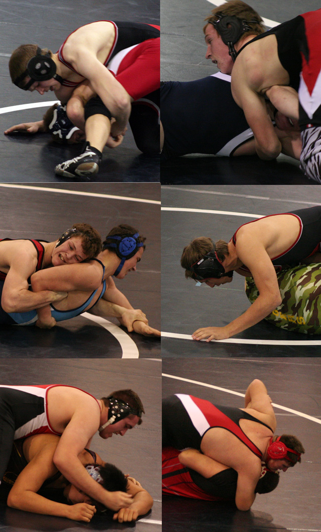 Clockwise from top left are Philip Smakman, Brandon Poxleitner, Tyrell Langston, Mitch Jungert, Chance Ratcliff and James Jackson.