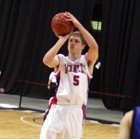 Kyle Daly puts up a shot against Genesee.