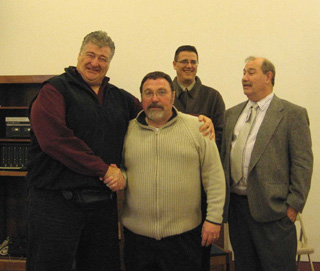 Pictured from left are Dr. Michael Pritchard, Instructor Emmett Wilson, Education Program Manager Bill Farmer, and Program Manager Brad Lutz.
