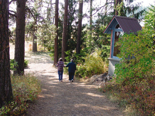Wildflowers, birds and wildlife abound on the monastery's hiking trail system.