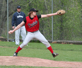 David Sigler walked the first two hitters but then settled down to toss a 1-hitter against Genesee.