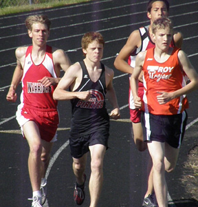 Brock Heath in the 1600. He qualified for state in both the 1600 and 3200 and also in 2 relays.