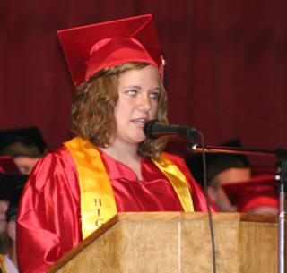 Valedictorian Emily Lerandeau