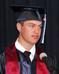 Co-Salutatorian Joseph Lustig.