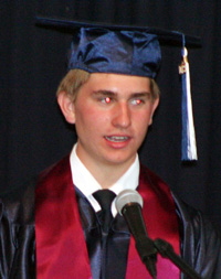 Co-Salutatorian Michael Hattrup.