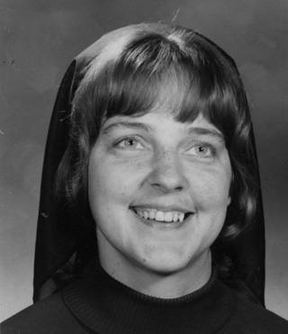 : Sister Cecile Marie Uhlorn during her early years as a teacher, circa 1970. Sr. Cecile Marie served in schools throughout Idaho including Grangeville, Nezperce, Rupert, Nampa, St. Maries and Lewiston.