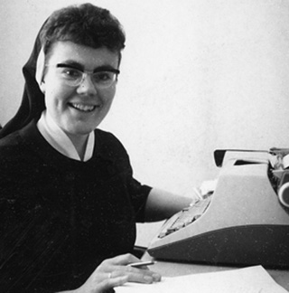 Sister Mary Kay Henry serving as principal, Sts. Peter & Paul School, Grangeville, Idaho, late 1960s.