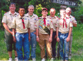 Back from left are Shari Chaffee, Mike Karel, Dakota Wilson and Terry Cochran. Front from left are Tyler Hankerson, Seth Chaffee and Drew Cochran.