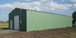The new Enid Newman Sheep Barn.