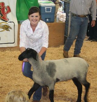 JoJo Thorsell was the grand champion showman for sheep.