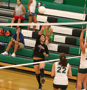 Francesca Johnson scores a kill against Potlatch.