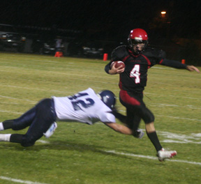 Devin Schmidt stepped out of this tackle attempt and picked up a huge gain down to the 2 yard line to set up the games final score.