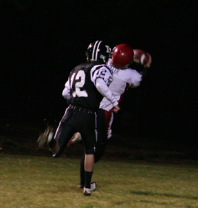 David Sigler makes an over the shoulder catch for a touchdown.