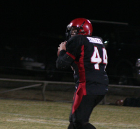 Offensive lineman Joe Schumacher got to play quarterback on one play and completed a touchdown pass to Kyle Holthaus.