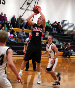 Devin Schmidt puts up a shot at Timberline.