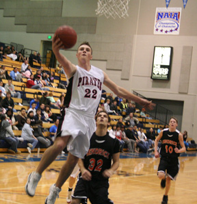 Andrew Gabica scores a lay-up after another Kendrick turnover.