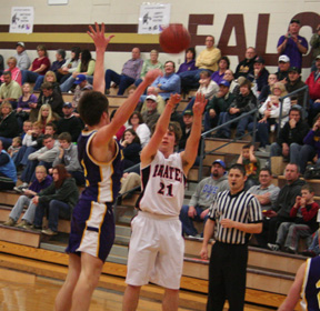 Conner Rieman doesnt shoot a lot but showed Cascade not to leave him wide open as he connected on this shot from the elbow.