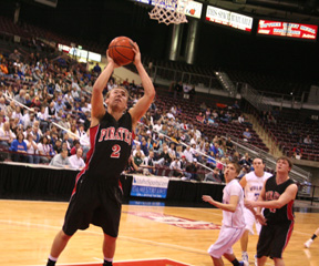 Castleford let Devin Schmidt get behind the defense for this wide open lay-up.