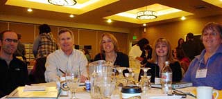 Representatives from Clearwater Valley and St. Marys Hospital and Clinics attended a medical home conference in Boise recently. The facilities were selected to participate in a five year, seven million dollar initiative to transition primary care clinics to patient centered medical homes. Pictured (L-R) Dr Jack Secrest, SMHC; Dr. Kelly McGrath, CVHC; Vicky Petersen, RN, CVH clinics coordinator; Tina Fernandez, CMA, and Shari Kuther, SMH Clinics Nursing Coordinator.