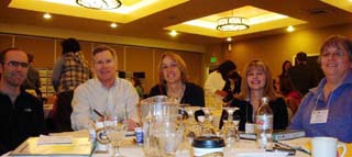 Representatives from Clearwater Valley and St. Marys Hospital and Clinics attended a medical home conference in Boise recently. The facilities were selected to participate in a five year, seven million dollar initiative to transition primary care clinics to patient centered medical homes. Pictured (L-R) Dr Jack Secrest, SMHC; Dr. Kelly McGrath, CVHC; Vicky Petersen, RN, CVH clinics coordinator; Tina Fernandez, CMA, and Shari Kuther, SMH Clinics Nursing Coordinator.