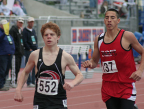 Brock Heath in the 3200 where he earned a state medal. He also competed in the 800 and 1600.
