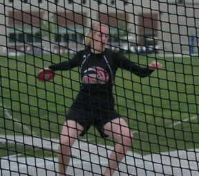 Mary Shears earned a state medal in the discus competition.