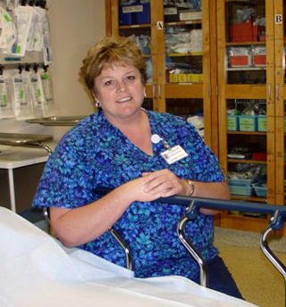 Kathy Seubert is the June employee of the month at St. Mary's Hospital & Clinics.