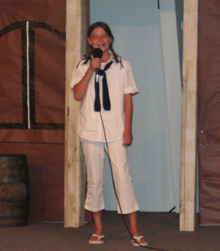 Josie Laufenberg was the 13-18 year old winner at the 2-Minute Talent Show.