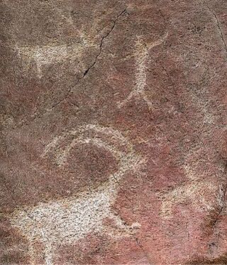 Shown is an example of rock art at Buffalo Eddy. Photo provided by the Historical Museum at St. Gertrude.