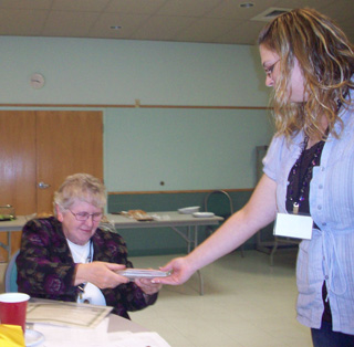 Community Action Partnership in Lewiston recognizes Sister Chanelle for her extraordinary contributions as a Volunteer Ombudsman.