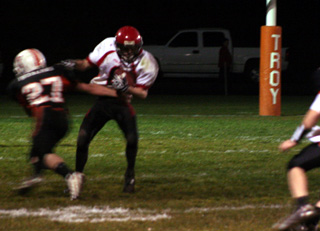 Brock Heath was nearly caught for a loss on what turned into an 84 yard touchdown run.