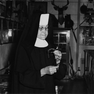 Sister Alfreda Elsensohn, founder of the Historical Museum at St. Gertrude and historian for whom Idahos most prestigious museum award is named.