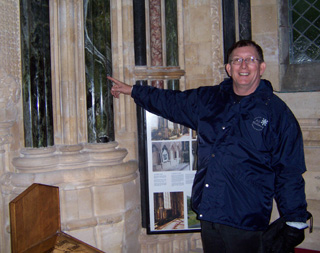 Dr. Sam Couch in the Chapel at the Kylemore Abbey, home of a group of Benedictine sisters in County Galway, Ireland.