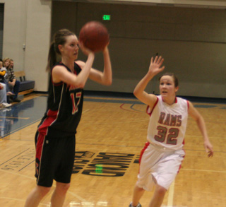 MaKayla Schaeffer puts up on open jumper against CV.