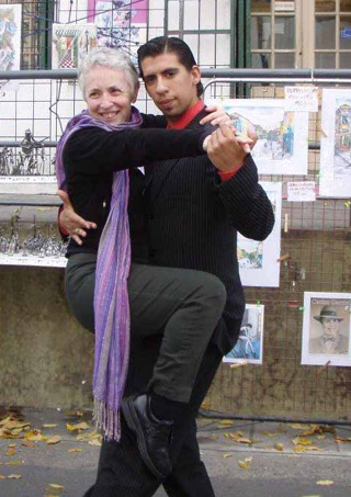 Jeanette Gorman, SMHC Community Relations Coordinator, poses with a Tango Dancer in Buenos Aires last spring. Had I known St. Marys was sponsoring a Dancing with the Stars event this spring, I would have tried to actually dance, she said.