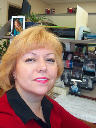 Angie Ahlers is the employee of the month at St. Marys Hospital and Clinics.