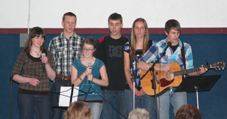 Members of Summits music class performed during graduation.