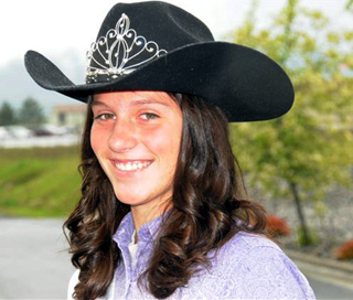 Lizz Forsmann of Grangeville is queen for this years Winchester Open Rodeo. Photo provided by Janell Willson.