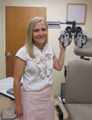 Dr. Jill Lane, Optometrist with clinic hours at SMHs Cottonwood Clinic, will be taking appointments for Back-To-School vision testing and eye exams for returning students. Call 962-3267 for an appointment.