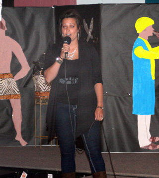 Shantal Laufenberg was the 19 and over winner at the 2-Minute Talent Show.