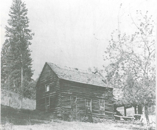 The Goebel Cabin on the Monastery site is believed to be the same type of construction as Mr. Allens Cottonwood House.