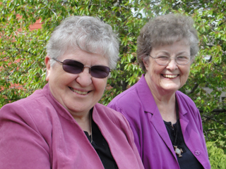 Sister Chanelle Schuler and Sister Corinne Forsman, Innkeepers at the Inn at St. Gertrude.