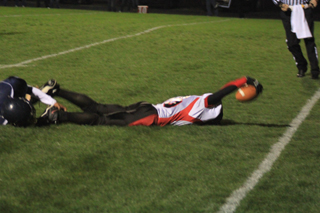 Cody Schumacher was tackled just short of the end zone on this play. Troy Lorentz scored the touchdown on the next play.