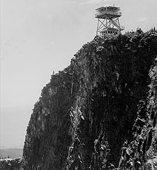 Historical photo of an Idaho lookout.