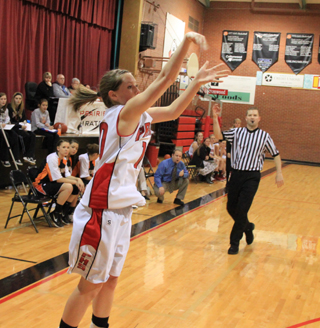 Megan Sigler had a wide-open look at a 3-pointer in the Troy game.