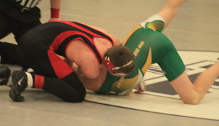 Kade Perrin had this Potlatch opponents shoulders to the mat  for the pin.