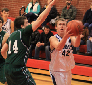 Matthew Schwartz tries to score for Summit against Potlatch.